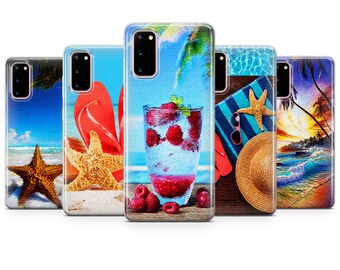 Coque de téléphone Beach Summer pour iPhone 14, 13, 12, 11, Pro, XR, Samsung S22, S21, A52, Huawei P40, P50 Lite et autres modèles