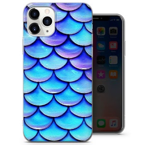 Sealife Mermaid Skin phone case for fit iPhone 14, 13, 12, 11, Pro, XR, Samsung S22, S21, A52, Huawei P40, P50 Lite and other model 4