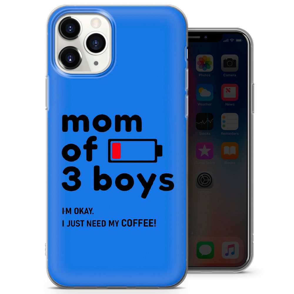 Mom of boys phone case cover for iPhone 12 11 XS 11 pro Max 7 Etsy