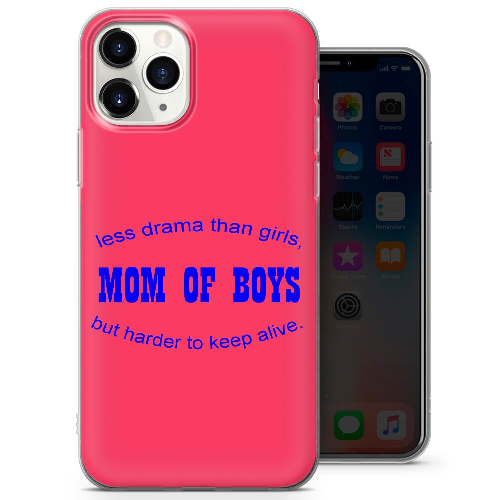 Mom of boys phone case cover for iPhone 12 11 XS 11 pro Max 7 Etsy