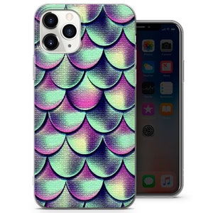 Sealife Mermaid Skin phone case for fit iPhone 14, 13, 12, 11, Pro, XR, Samsung S22, S21, A52, Huawei P40, P50 Lite and other model 2