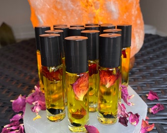 Deep Sleep Black Tourmaline crystal infused essential oil blend 10 ml