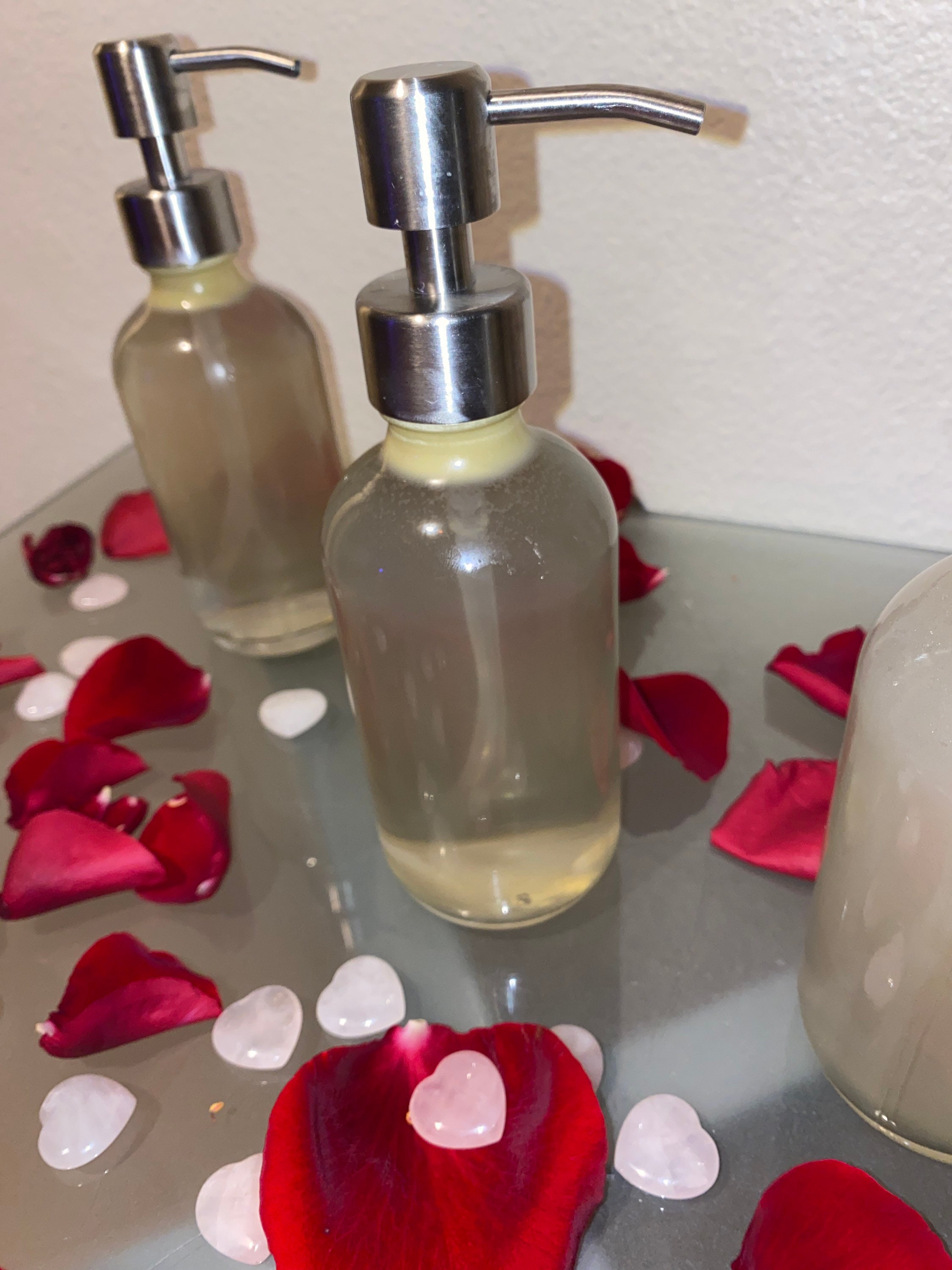 Crystal Infused Rose Intimate Body Wash 8 Oz Etsy