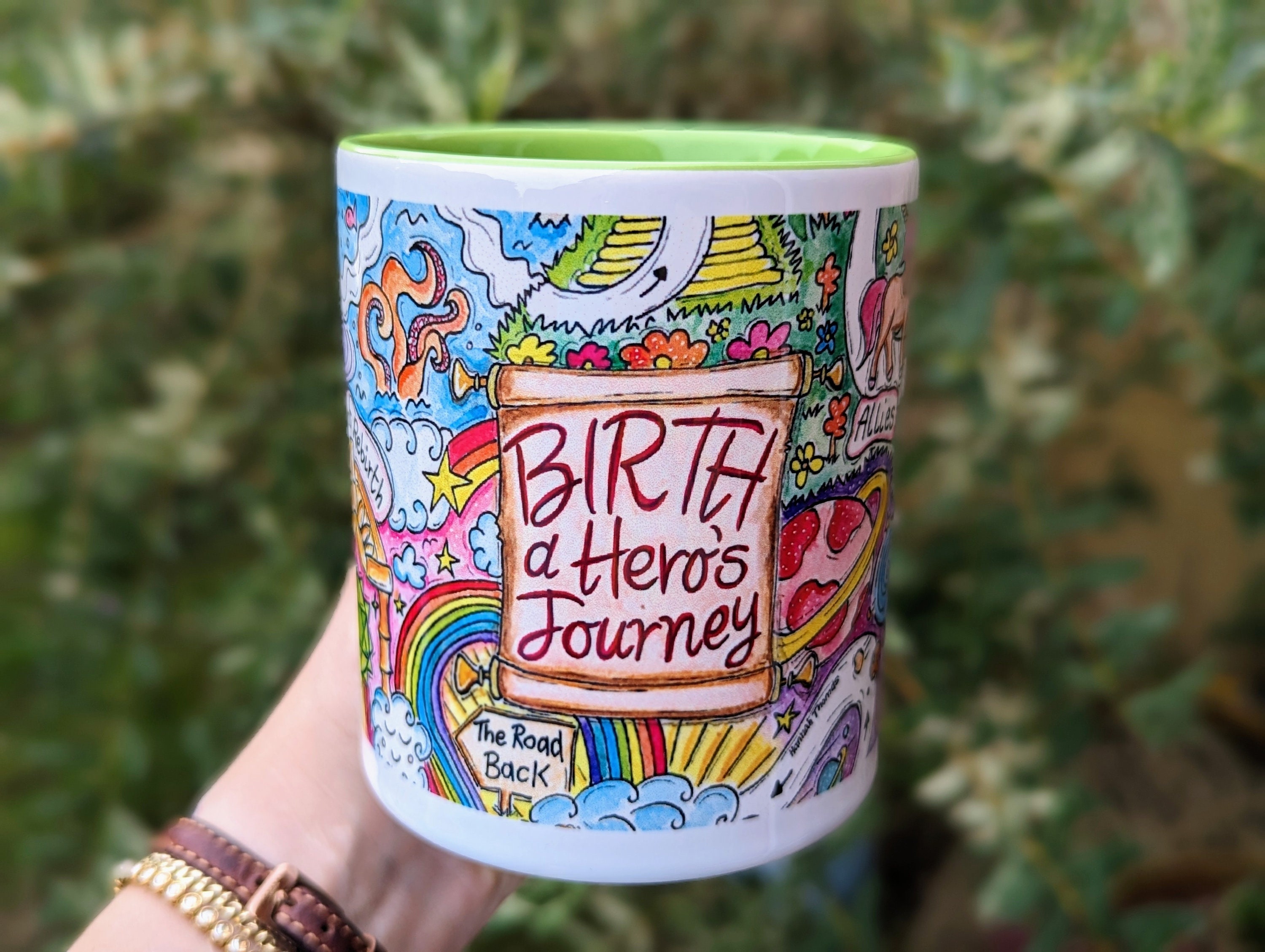 Hero's Birth Journey Mug: Midwife Doula Gift