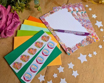 Doula Letter Writing Set – Birth Story Stationery Kit with Envelopes, Stickers