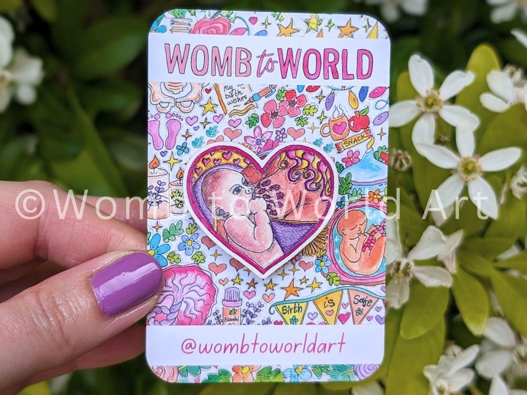 Breastfeeding Anatomy Pin Badge: Wooden IBCLC Gift - Etsy