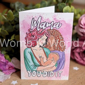 Scheda traguardo allattamento al seno / Congratulazioni allattamento al seno / Scheda post-partum / Scheda IBCLC Peer Supporter / Breast Art Madre e bambino