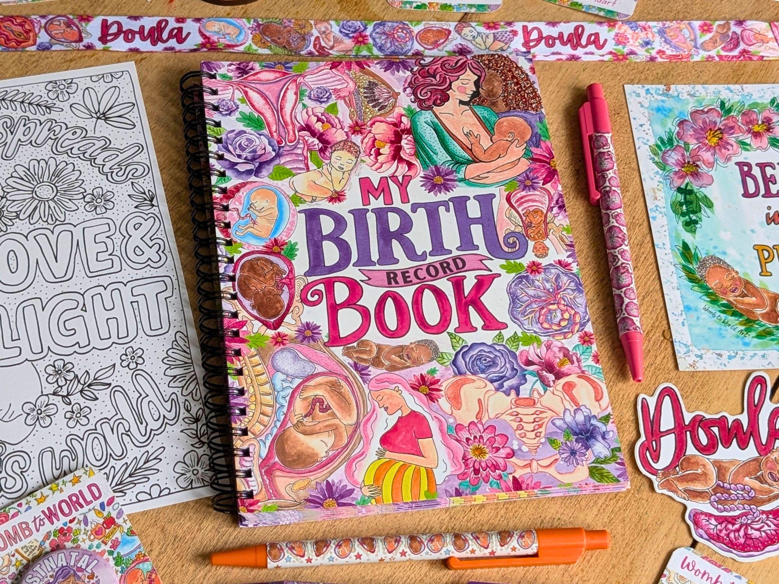 Birth Note Book Doula Birth Record Diary Book: Client Tracker, Births Reflection ...