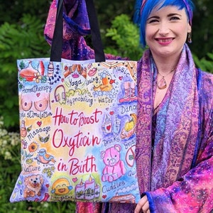 Oxytocin Doula Bag | Pregnancy Maternity Bag | Birth Bag | Antenatal Education Tools | Midwife Gift | Hospital Bag