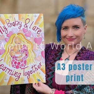 Breastfeeding Art Affirmation A3 250gsm Poster Print | Postpartum Doula | Antenatal Education | Midwife | IBCLC | Lactation Consultant