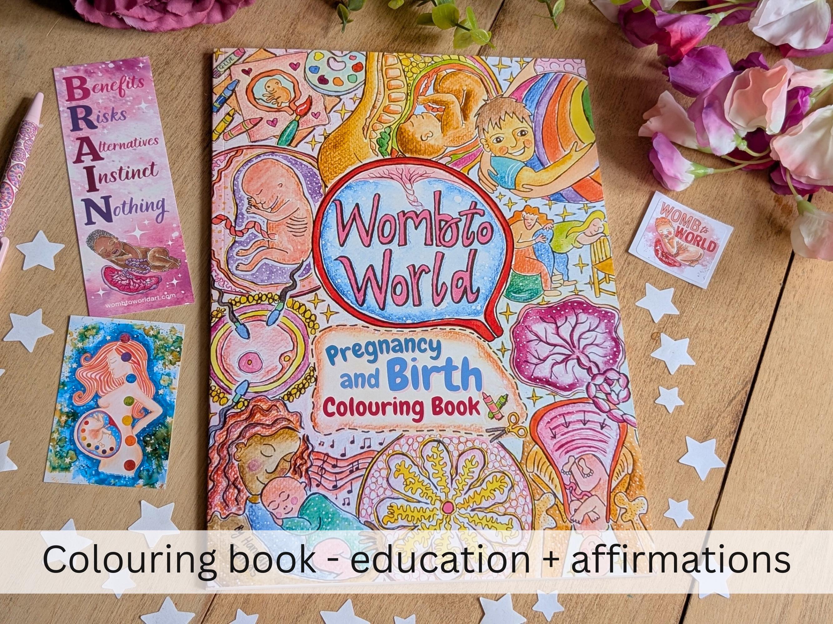 Pregnancy Colouring Book | Birth Affirmations and Preparation ...