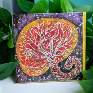 de sage-femme d'art placenta d'aquarelle | Accouchement à domicile | Doulas | sage-femme étudiante | Maternité | Naissance artistique