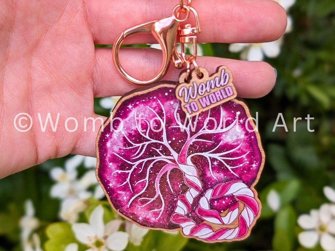Placenta Midwife Keyring | OB Keychain | Doula Gift Idea | Postpartum ...