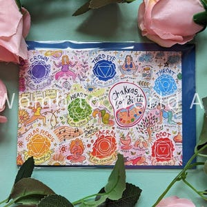 Chakra per le carte cliente della doula per la nascita / Parto spirituale / Borse omaggio per i clienti / Opuscoli educativi sulla nascita / Scheda di gravidanza / Regali di yoga prenatale