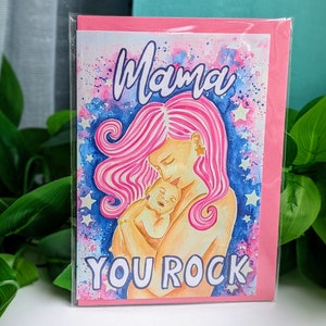 Geboortegefeliciteerd | Moederdag | Nieuwe babykaart | Doulakaarten | Nieuwe moederkaart | Mama jij deed het | Thuisbevalling mama