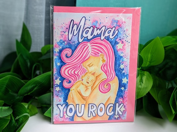 New Mother Congratulations Card: Mama You Did It!