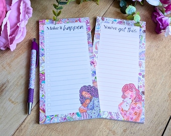 Set of 2 Doula Notepads: To Do Lists and Notes for Doulas, Birthworkers, Breastfeeding and Midwives