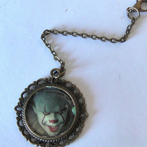 charm pendentif bijou de sac çà clown personnage film horreur halloween cinema original retro vintage