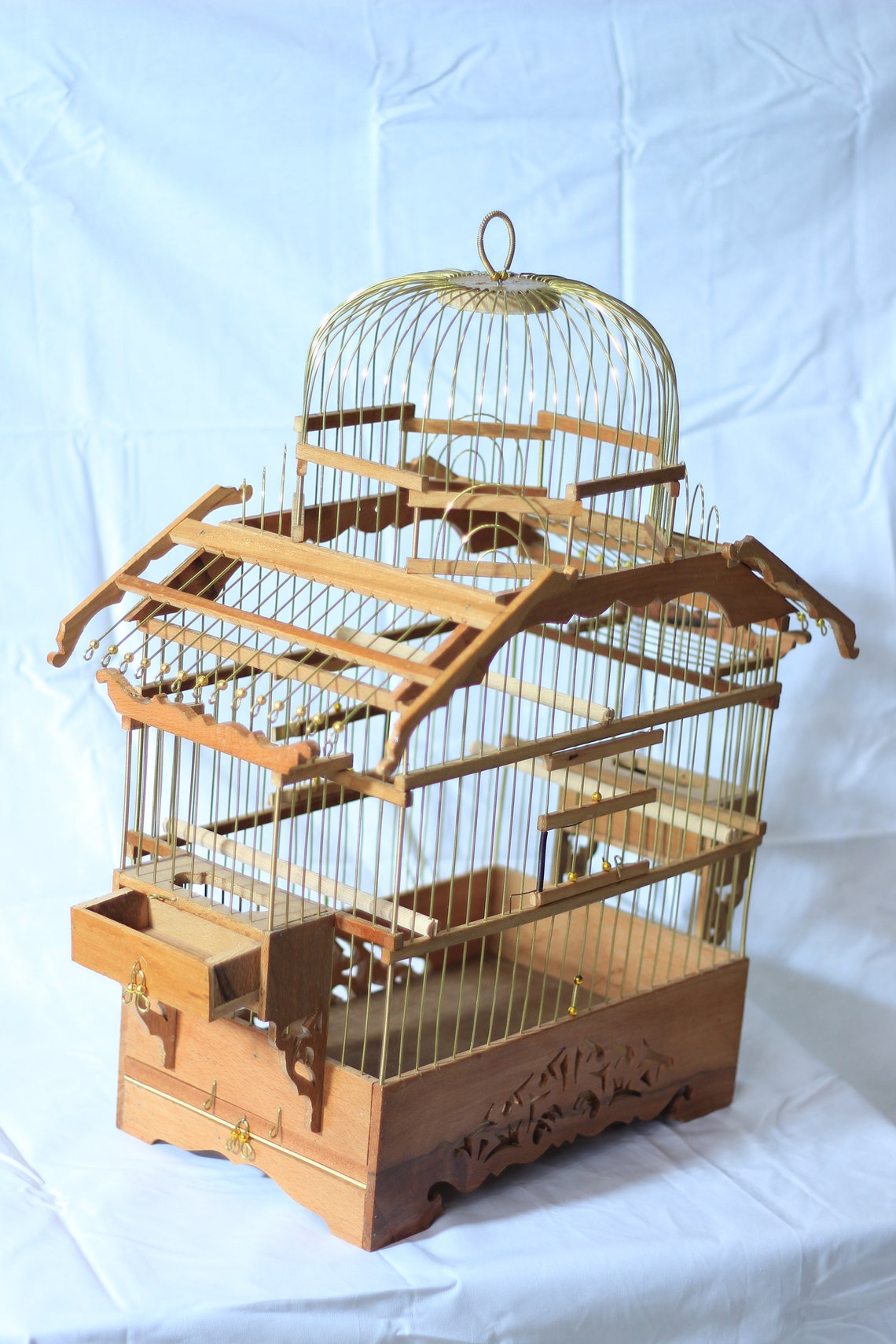 Ottoman Handmade Wooden Cage Wooden Bird Cage Bird Cage Etsy