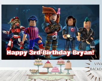 Cumpleanos De Roblox Etsy - adopt me en español roblox regalos español y fondos