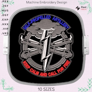 Artillery Chevron Machine Embroidery Design – Military Patch – 10 Sizes – Army Badge, Veteran Gift – Instant Download dst pes xxx jef vp3