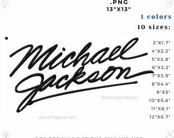 Signature Style Embroidery Design – Music Inspired Script Name Embroidery File + 13x13 PNG – 10 Sizes