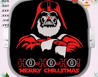 Darth Vader Merry Christmas embroidery design