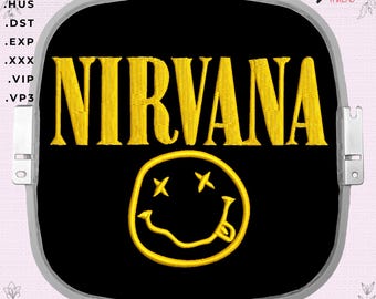 Nirvana Embroidery Design: Rock Band Logo (Digital Download)