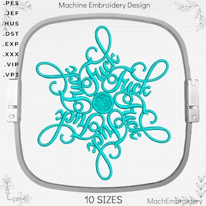 Obszön WordArt Stickdatei, Maschinenstickdatei