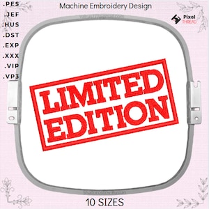 Limited Edition Machine Embroidery Design – Unique and Stylish!
