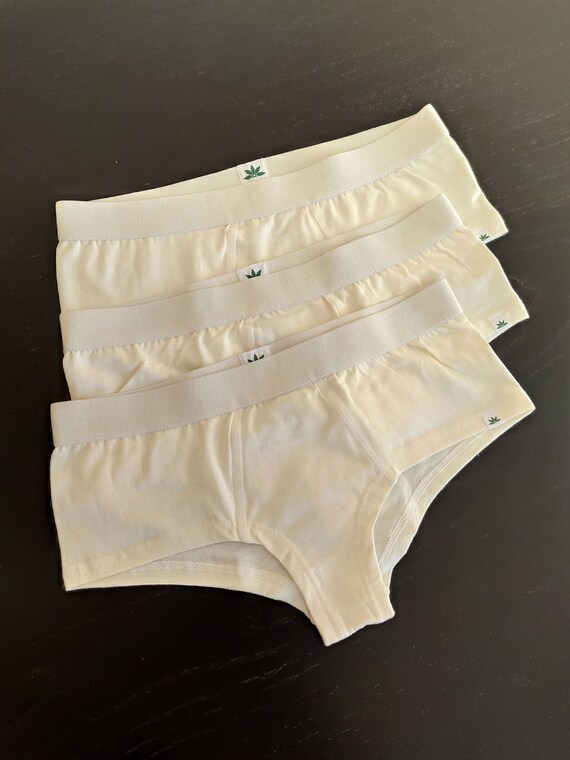 Pack of 3. Hemp and Organic Cotton Underwear. Hemp Underwear. 