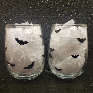 Bat Decals, DECALS ONLY, Halloween, Bats, Spooky, Glitter Decal, Decal, Vinyl