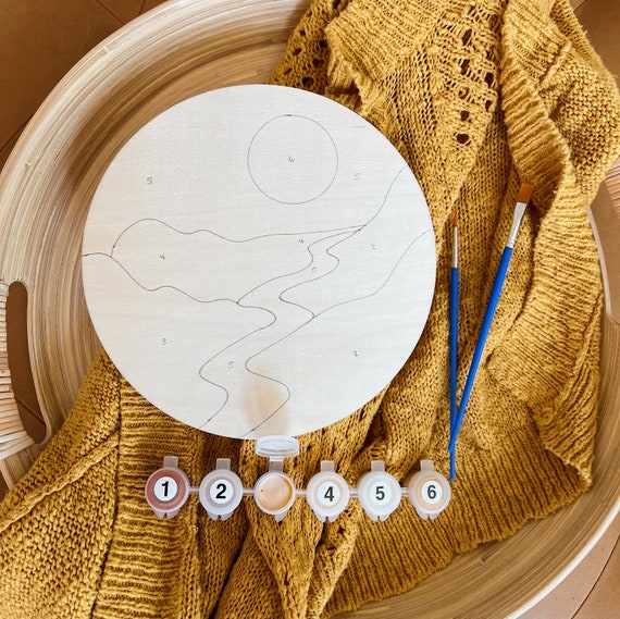 Mindful Crafts: Celestial Paint-by-Number Kit