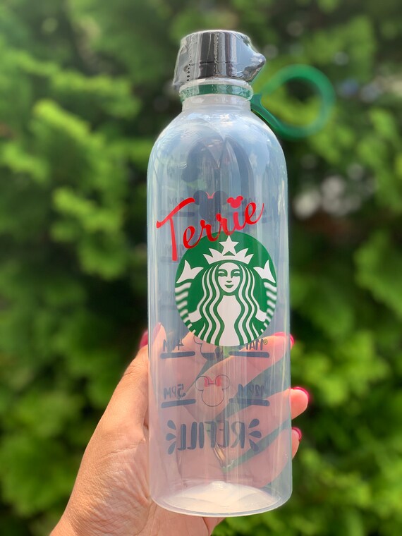 Mickey Mouse Starbucks Holiday Stainless Steel Water Bottle Walt Disney World