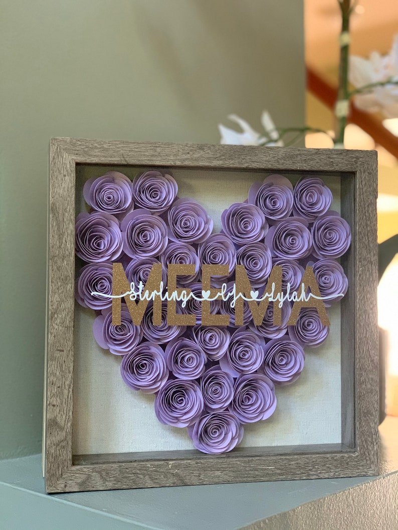 Mom Shadow Box Paper Flower Shadow Box Heart Shadow Box Mom | Etsy Mom Shadow Box Paper Flower Shadow Box Heart Shadow Box Mom | Etsy