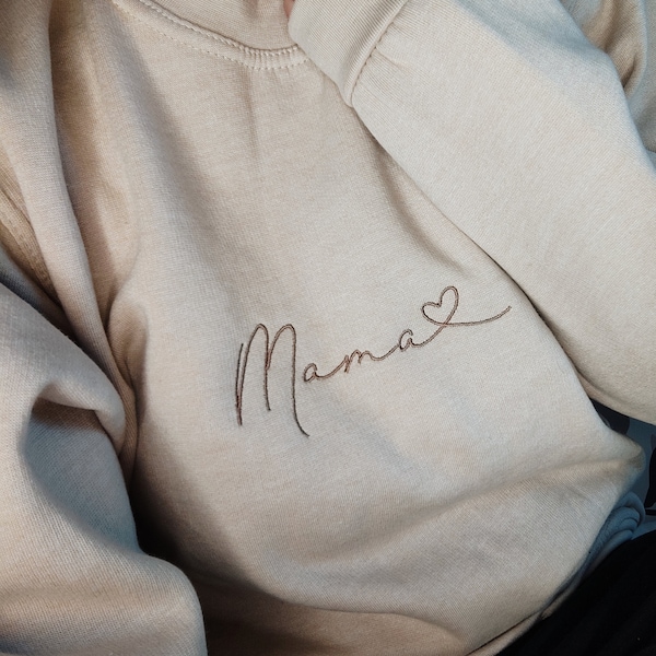 Sweat brodé mama | Cadeau personnalisé pour maman parfait pour noël