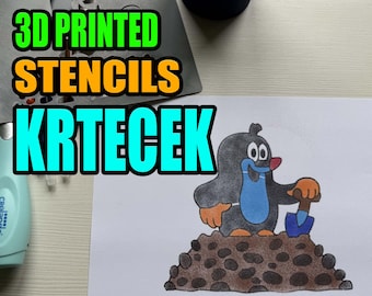 3D Printed Stencils - Krtecek