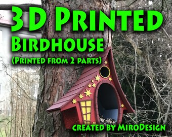 Birdhouse / 3D print model / Digital stl file