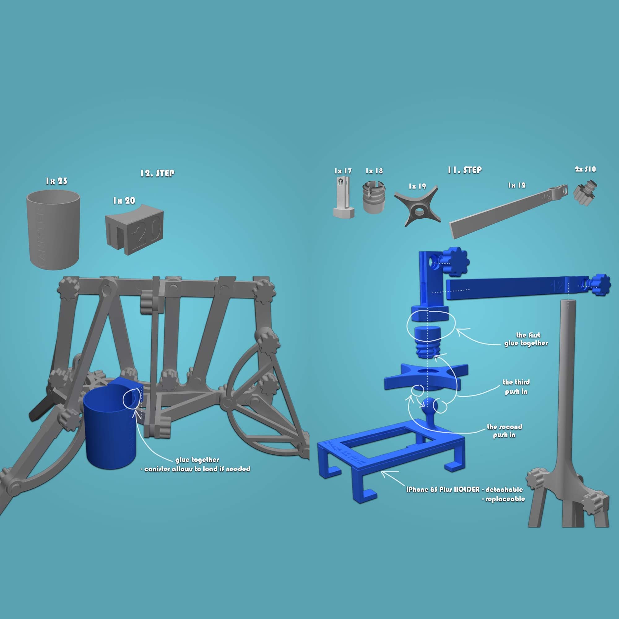 Multifunction Stand 3D Printed Multifunction Stand - Etsy