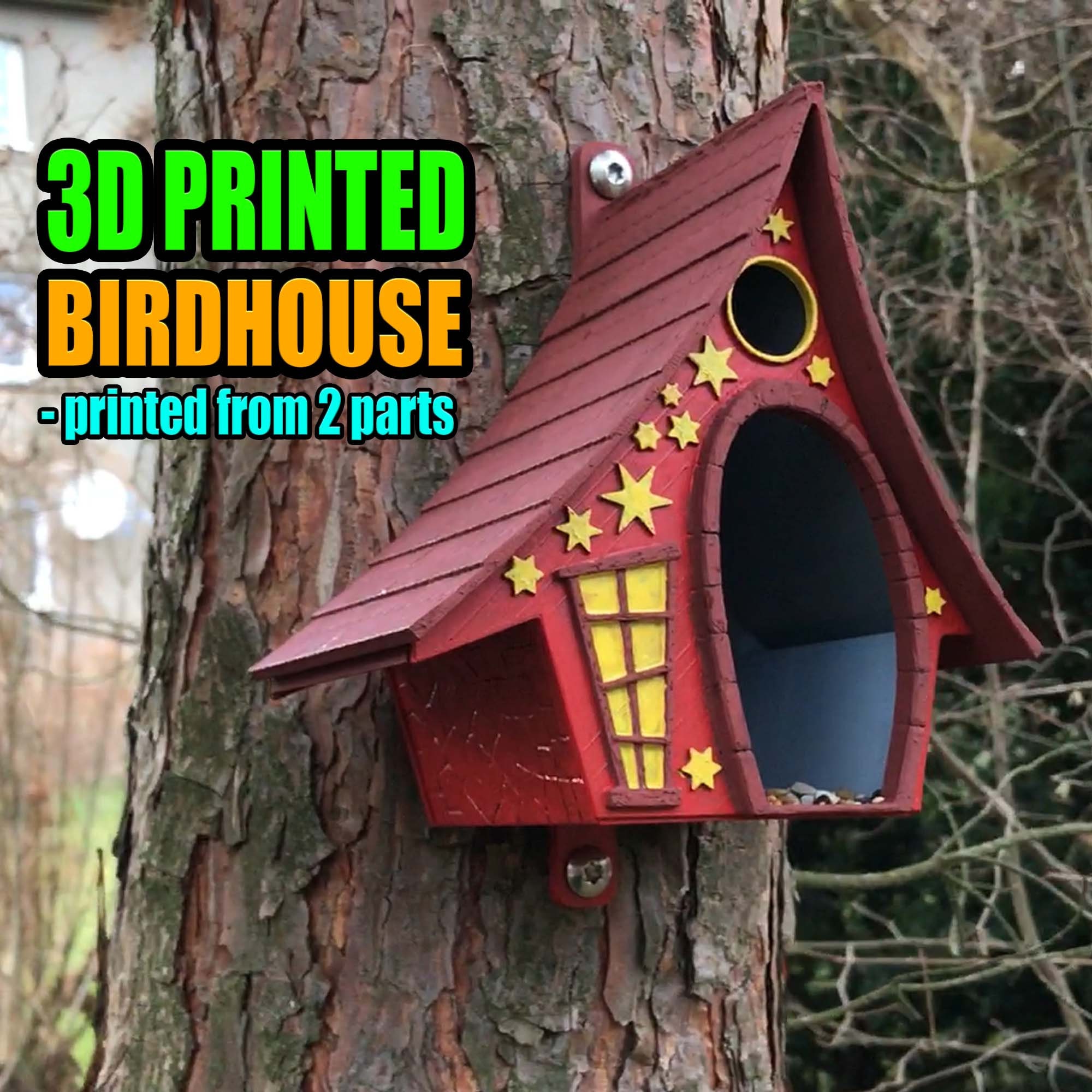 small bird feeder - mangeoire pour petit oiseaux 3D Print Model in Outdoor  items 3DExport