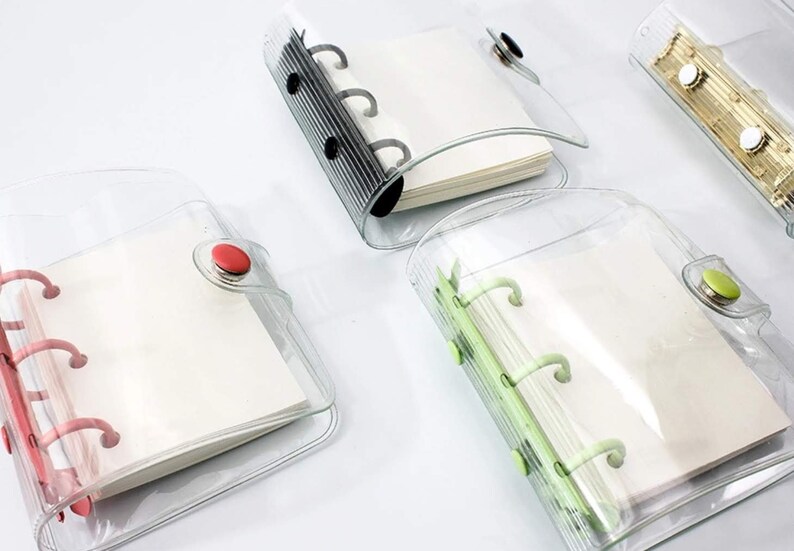 Small Transparent PVC 3 Ring Binder Diary Cute Mini Organiser Etsy