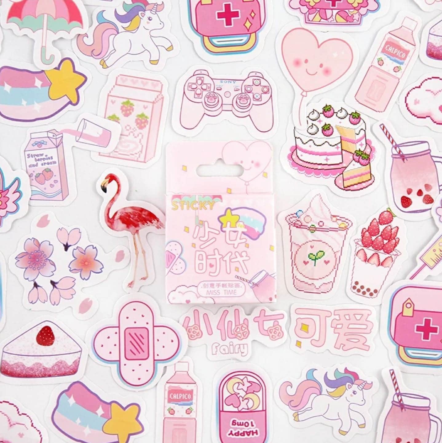Home & Living Office & School Supplies Laptop Stickers Kawaii Stickers Everything Pink Sticker