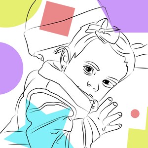 Retrato abstracto personalizado A3 de la foto