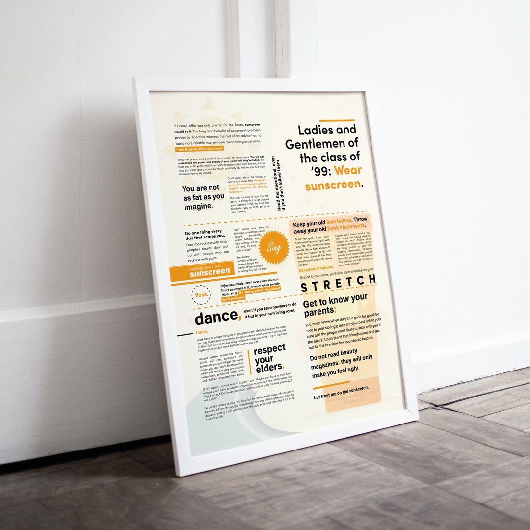 Baz Luhrmann Print, Baz Luhrmann Poster, Baz Luhrmann Wall Art, Baz