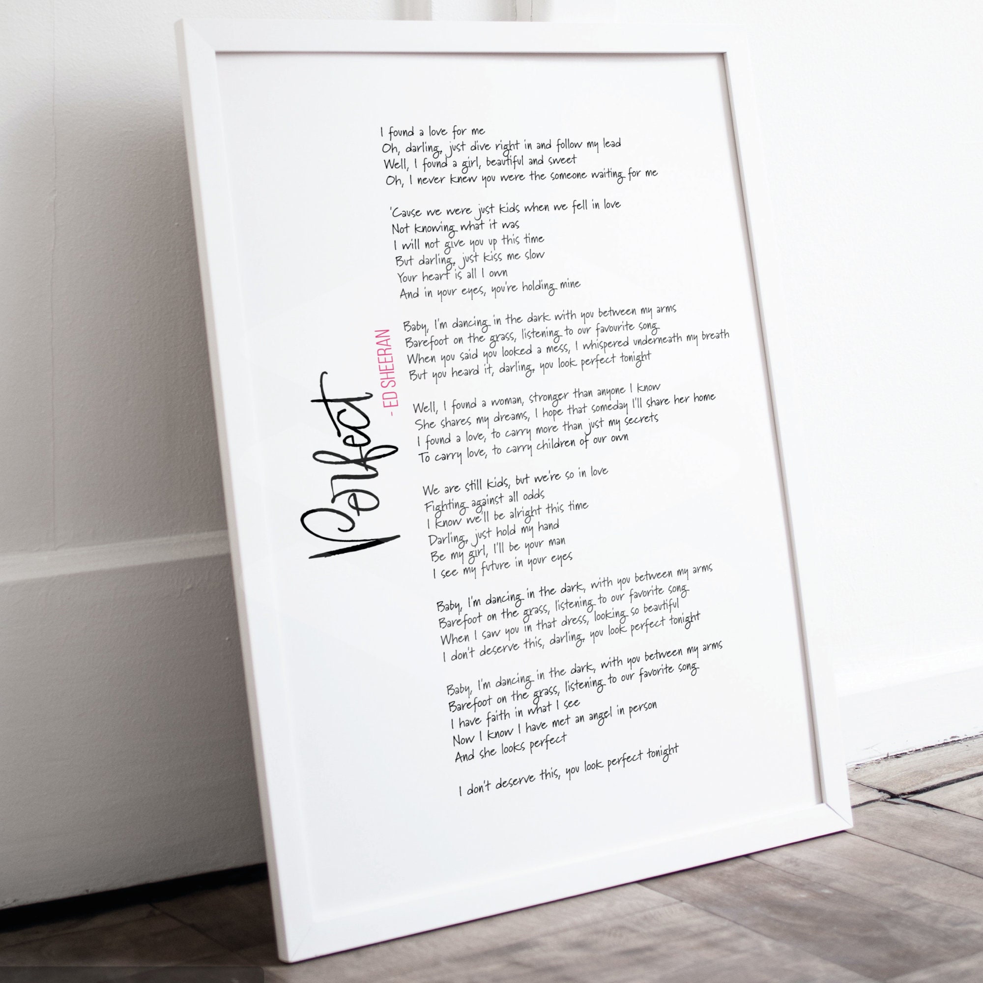 Ed Sheeran Perfect Lyrics - 58h9gqt