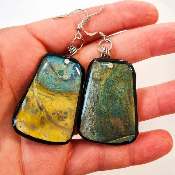 Handmade and hand-painted earrings