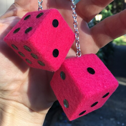 Brown Fuzzy Dice Solid Maple New Product Car or Truck Hand Etsy