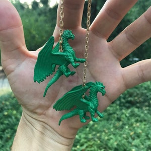 Green Dragon Mirror Hangers on Chain