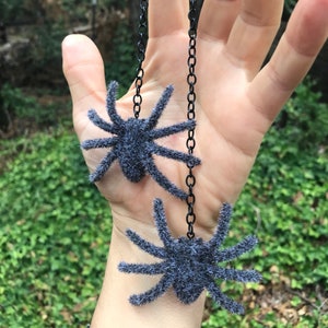 Fuzzy Tarantula Mirror Hangers! New Product Car or Truck Hand Made in USA Rear View Mirror Spiders Spider Charm Halloween Spooky Creepy Goth