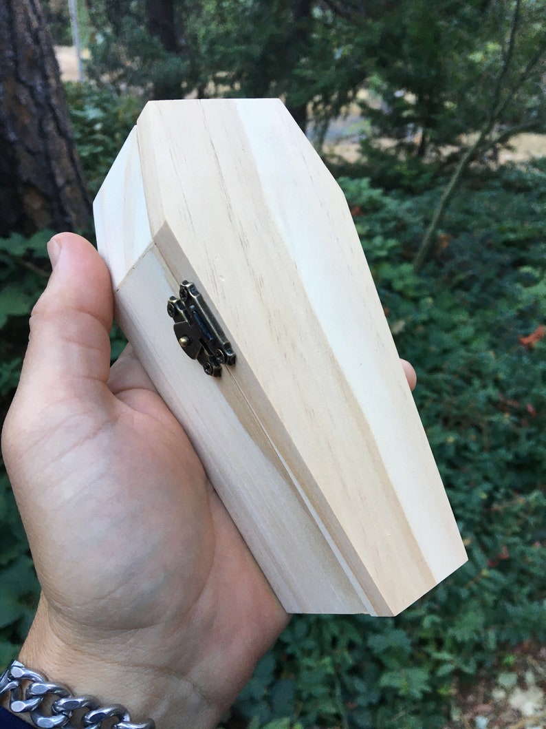 6 Unfinished Wood Coffin Box Hand Made in USA Pet Coffin Etsy